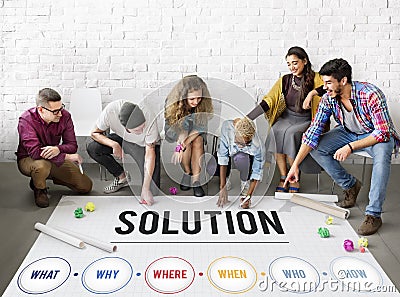 Solution Problem Solving Share Ideas Concept Stock Photo