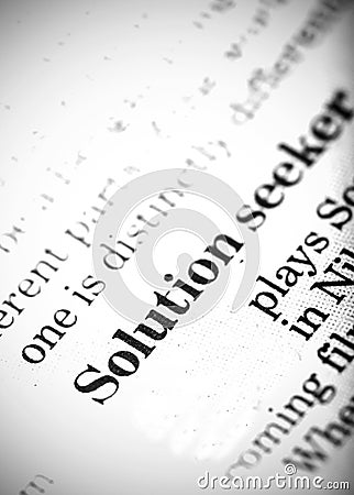 solution seeker Stock Photo