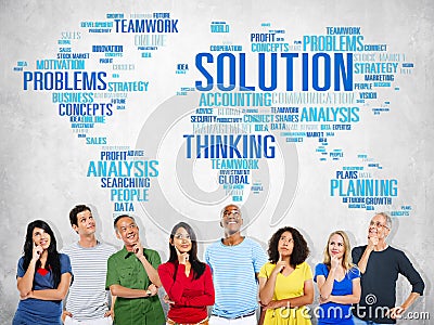 Solution Solve Problem Strategy Vision Decision Concept Stock Photo