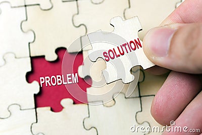 Solution to problem concept Stock Photo