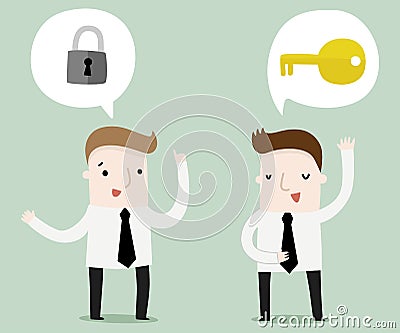 Solve problems with experts partner Vector Illustration