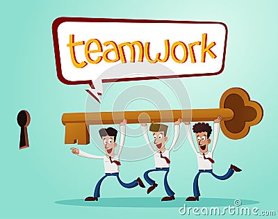 Solve problems together Vector Illustration