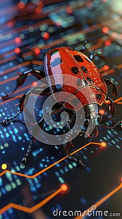 Solving Coding Errors. Debugging involves identifying and fixing errors in code concept Stock Photo