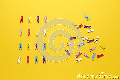 Solving the problem of chaos and disorder in business, concept Stock Photo