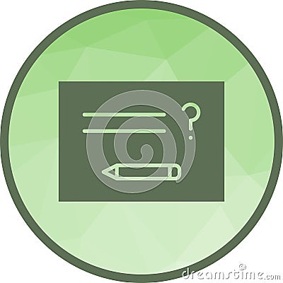 Solving Question icon vector image. Vector Illustration