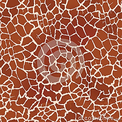 Somali giraffe skin vector seamless pattern Vector Illustration