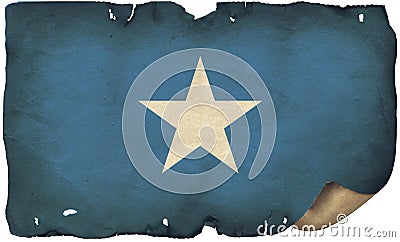 Somalia Flag On Old Paper Stock Photo