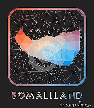 Somaliland map design. Vector Illustration