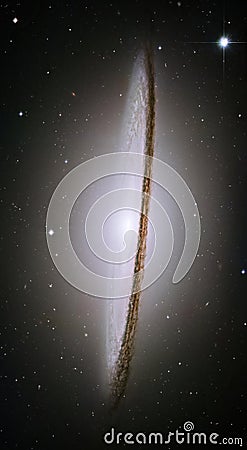 Sombrero Galaxy, M104 NGC 4594, constellation Virgo. Elements of this picture furnished by NASA Stock Photo