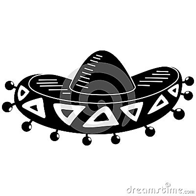 Sombrero icon. Vector Vector Illustration