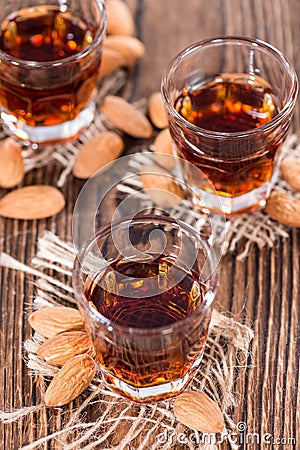 Some Amaretto Shots Stock Photo