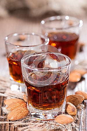 Some Amaretto Shots Stock Photo