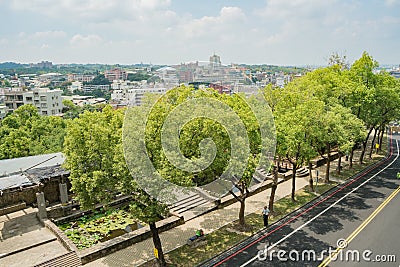 Some building of Eight Trigram Mountains Buddha Landscape Stock Photo