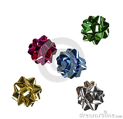 Some colored bows Stock Photo