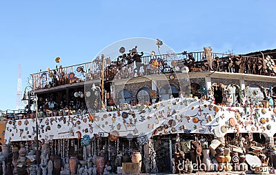 Mexican artwork store closed in Puerto Penasco, Mexico Editorial Stock Photo