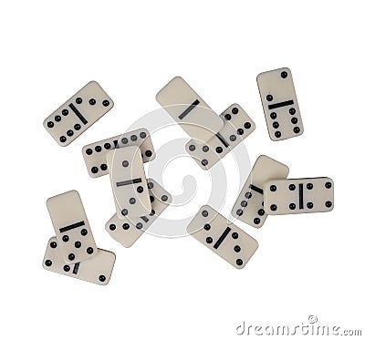 Some domino pieces Stock Photo