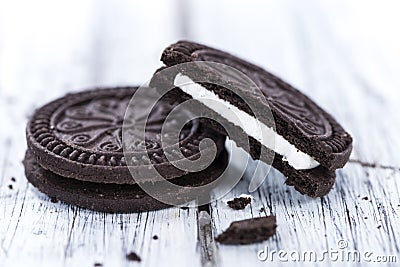 Some double Cream Cookies Stock Photo