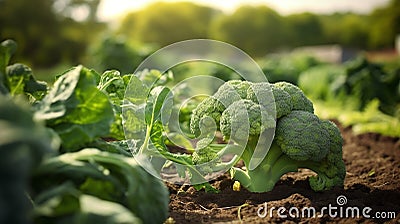 some fresh green broccoli Stock Photo