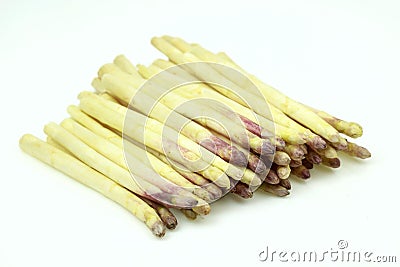 Some fresh white asparagus Stock Photo