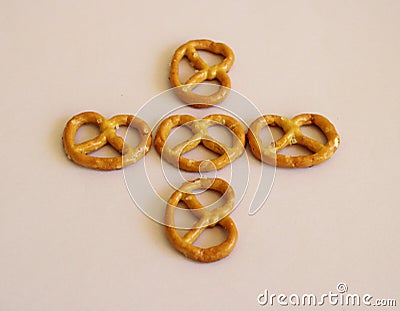 Some little pretzels Stock Photo