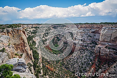 Magnificent Rock Formations at Colorado`s National Monument Stock Photo