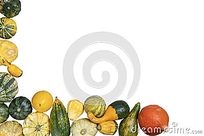 Some small pumpkins Stock Photo