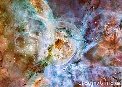 Somewhere in extreme deep space. Carina Nebula star birth Stock Photo