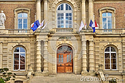 Somme, the picturesque city of Amiens Editorial Stock Photo