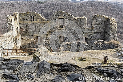 Somoska castle ruins, Slovakia Stock Photo