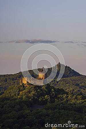 Somoska castle on Slovakia Hungarian border Stock Photo