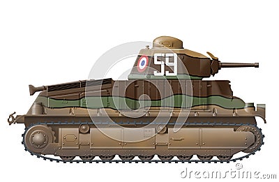 Somua S-35 Stock Photo