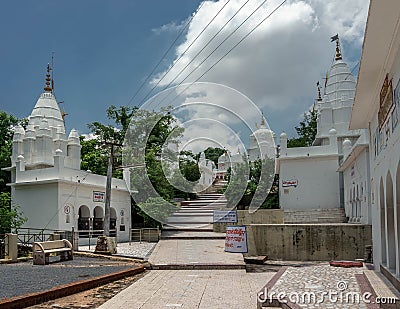 Sonagiri is a little-known Jain holy place among tourists. Sonagiri is about 100 Jain temples of 9-10 centuries. Editorial Stock Photo