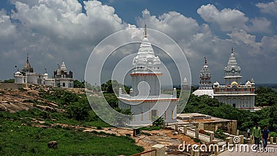 Sonagiri is a little-known Jain holy place among tourists. Sonagiri is about 100 Jain temples of 9-10 centuries. Editorial Stock Photo