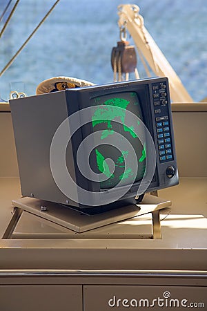 Sonar or radar Device Stock Photo