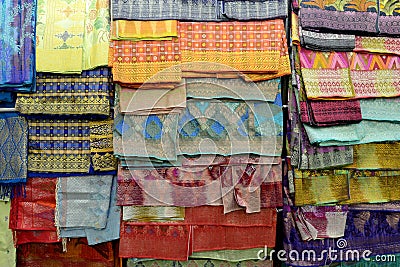 Songket textiles Editorial Stock Photo