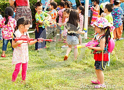 Songkran festival Editorial Stock Photo