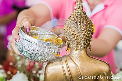 Songkran festival Stock Photo
