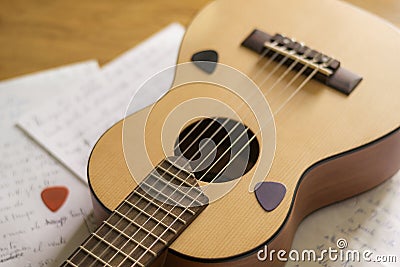 About songwriting passion Stock Photo