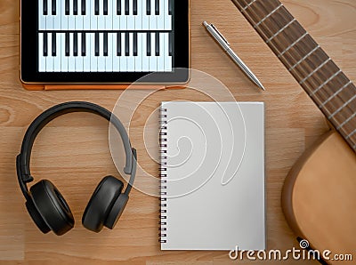 Song Writing Stock Photo