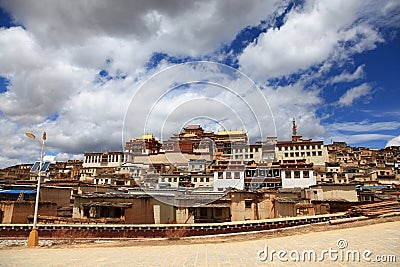 Songzanlin Monastery in Zhongdian, China Stock Photo