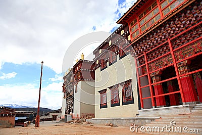 Songzanlin Monastery in Zhongdian, China Stock Photo