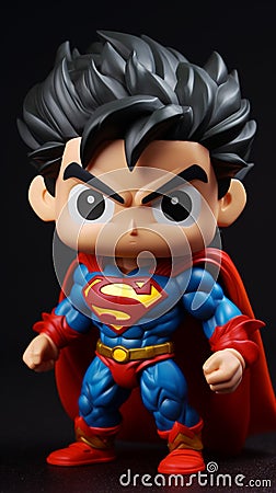 sonkogu wear superman clothes Generative AI Editorial Stock Photo