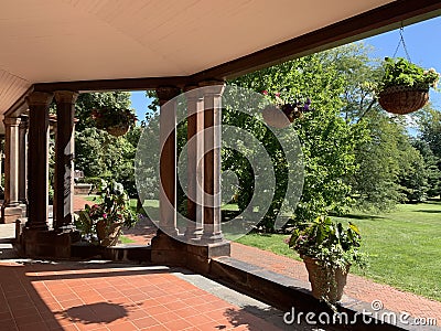 Sonnenberg Gardens & Mansion in Canandaigua, New York Editorial Stock Photo