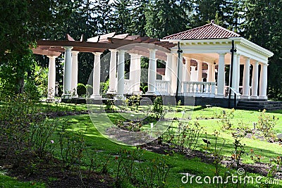 Sonnenberg Gardens & Mansion in Canandaigua, New York Editorial Stock Photo