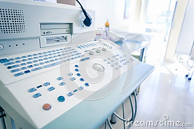 Sonography control panel Stock Photo