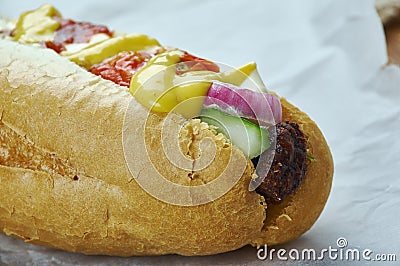 Sonoran hot dog Stock Photo