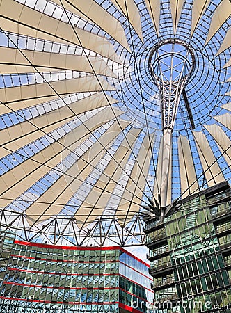 Sony Center, Berlin Editorial Stock Photo