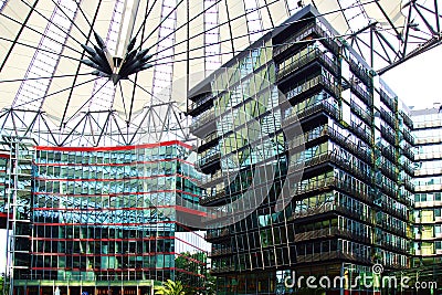 Sony Center, Berlin Editorial Stock Photo