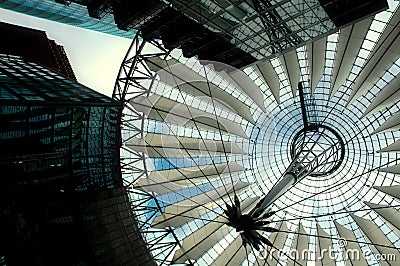 Sony Center in Berlin Editorial Stock Photo