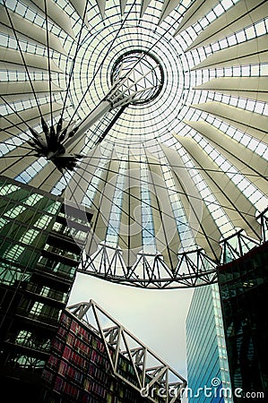 Sony Center in Berlin Editorial Stock Photo